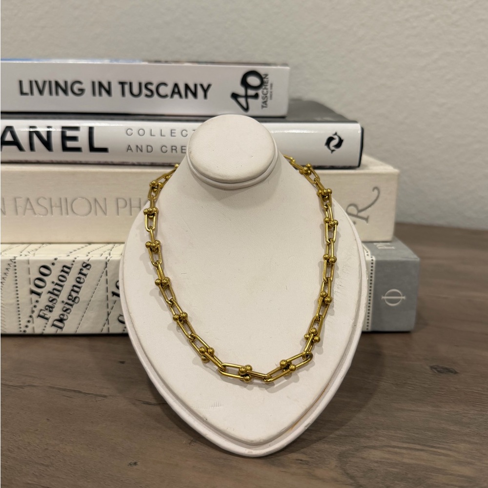 Gold Chain Necklace -14k gold plated over stainless steel
